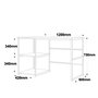 Hanah Home Mesa de estudio Vg23-Ge Mármol blanco y dorado